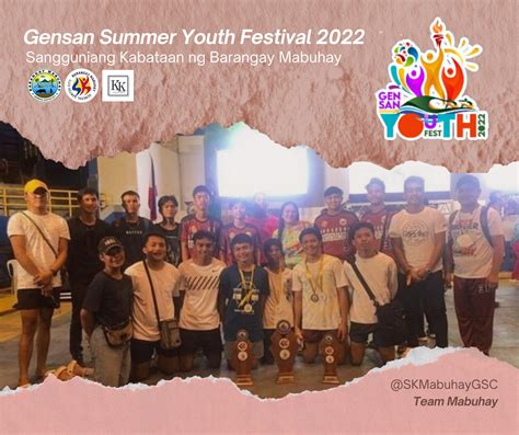 6th Sangguniang Kabataan of Barangay Mabuhay.